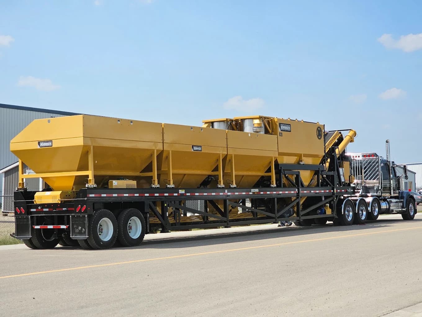 Böhringer B120 mobile batch plant on its trailer